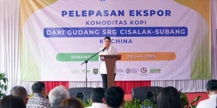 Kemendag Lepas 57,6 Ton Kopi dari Gudang SRG Subang ke Tiongkok