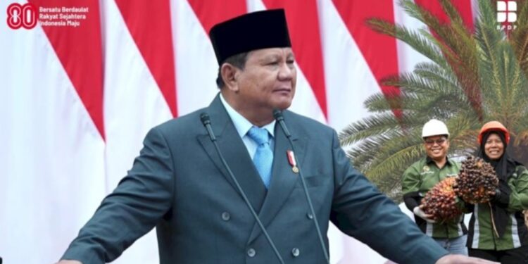 Prabowo: Besarnya Potensi Sawit Mesti Diimbangi Tata Kelola