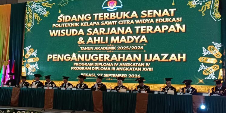 Politek Kelapa Sawit CWE Luluskan 248 Mahasiswa Tahun Akademik 2025/2026